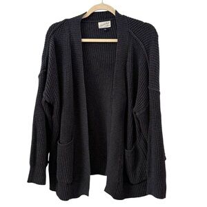 Universal Thread Black Open-Front Cardigan